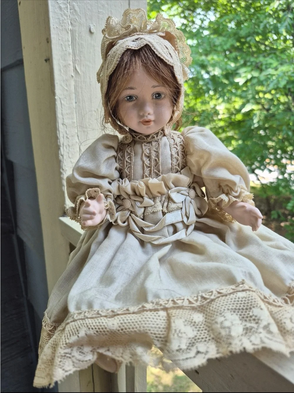 Antique Victorian Porcelain Doll In Fine Condition for its age read below